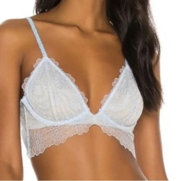 Free people Lucia underwire bra blue 34D - Picture 1 of 5